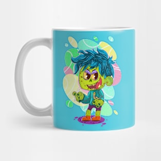 Zombie boy and worm friend Mug